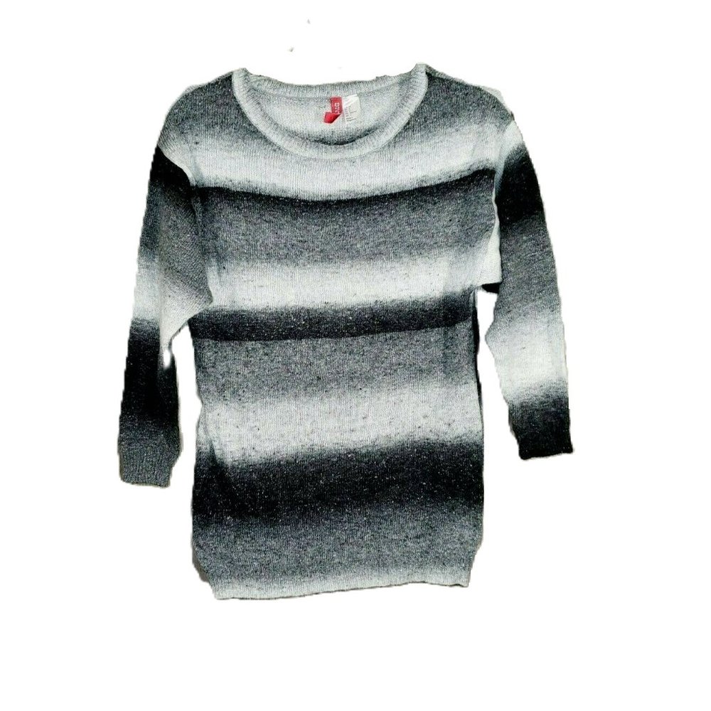 Divided‎ H&M Gray Black White Thin Sweater